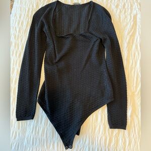 Abercrombie black knit bodysuit